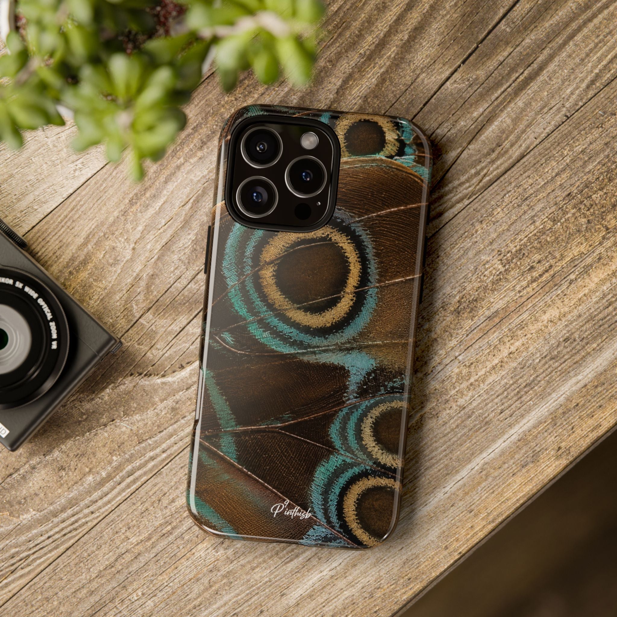 Peacock Feather Pattern Tough Case
