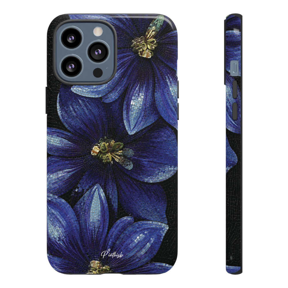 Blue Floral Tough Case