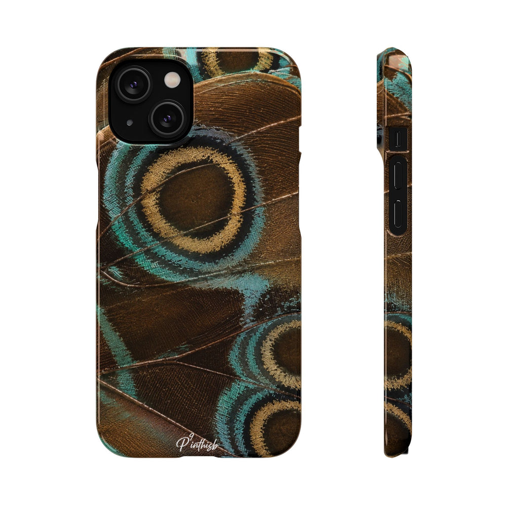 Peacock Feather Pattern Snap Case