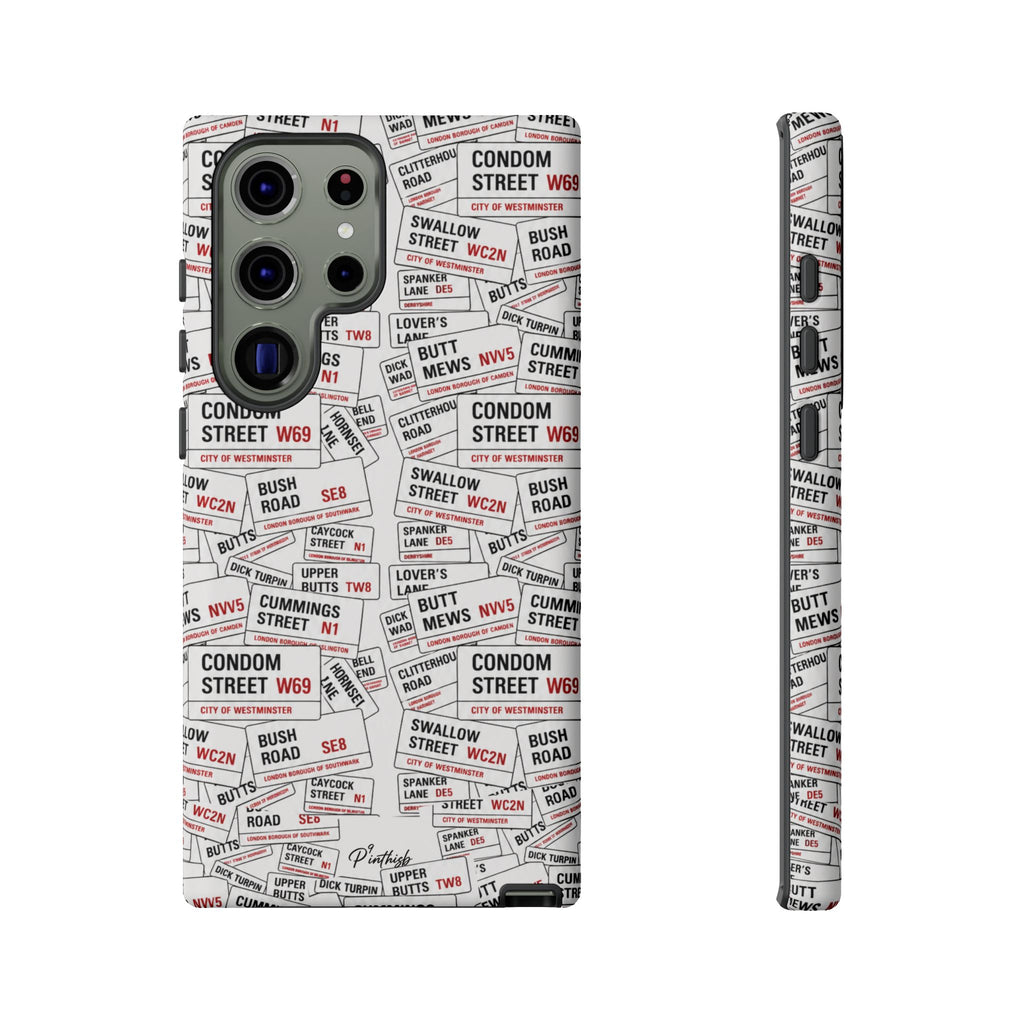 Cheeky London Street Signs Phone Case