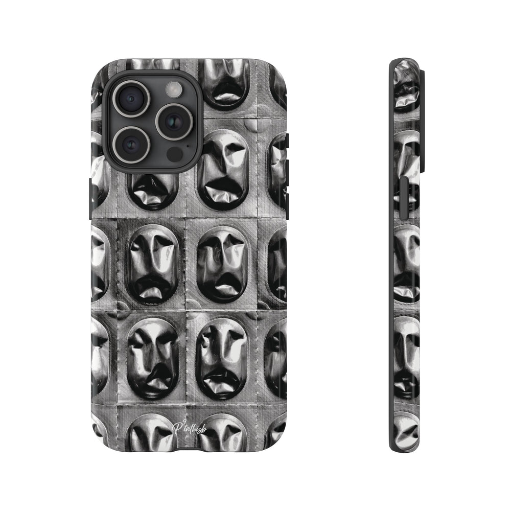Metallic Mask Grid Tough Case