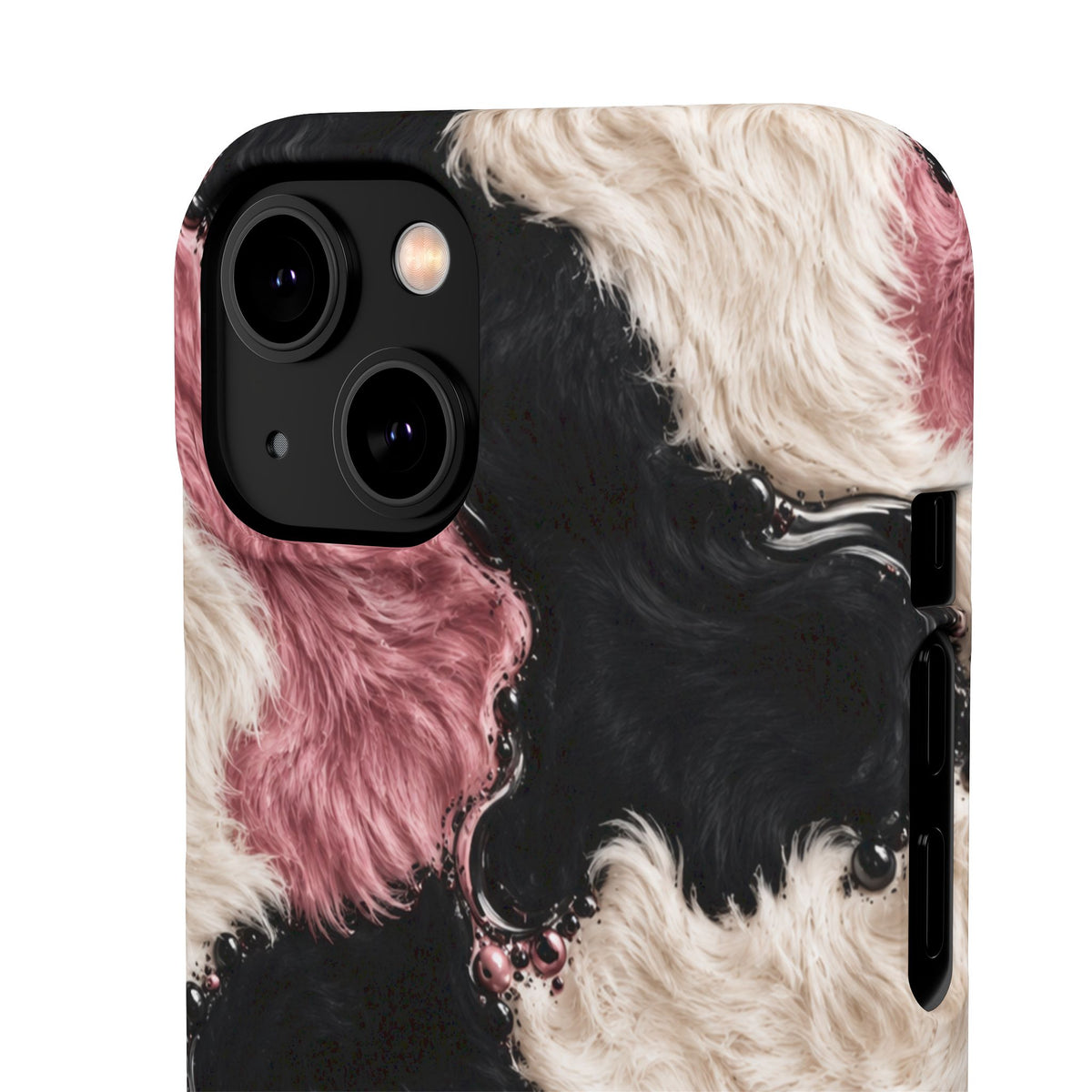 Cow Print Swirl Snap Case