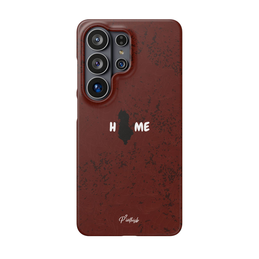 "HOME" Albania Snap Case
