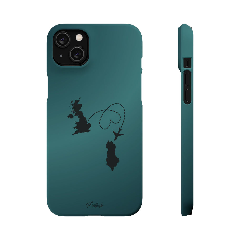 Copy of UK to Albania Pink Snap Phone Case