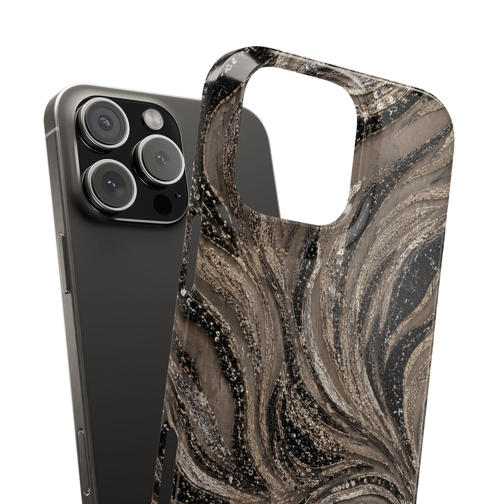 Neutral Swirl Protective Snap Case