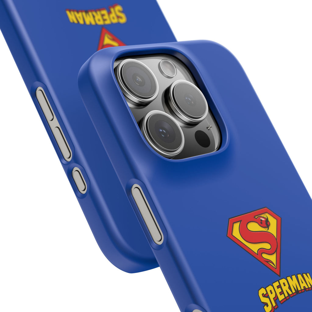 "SPERMAN" Parody Logo Snap Phone Case