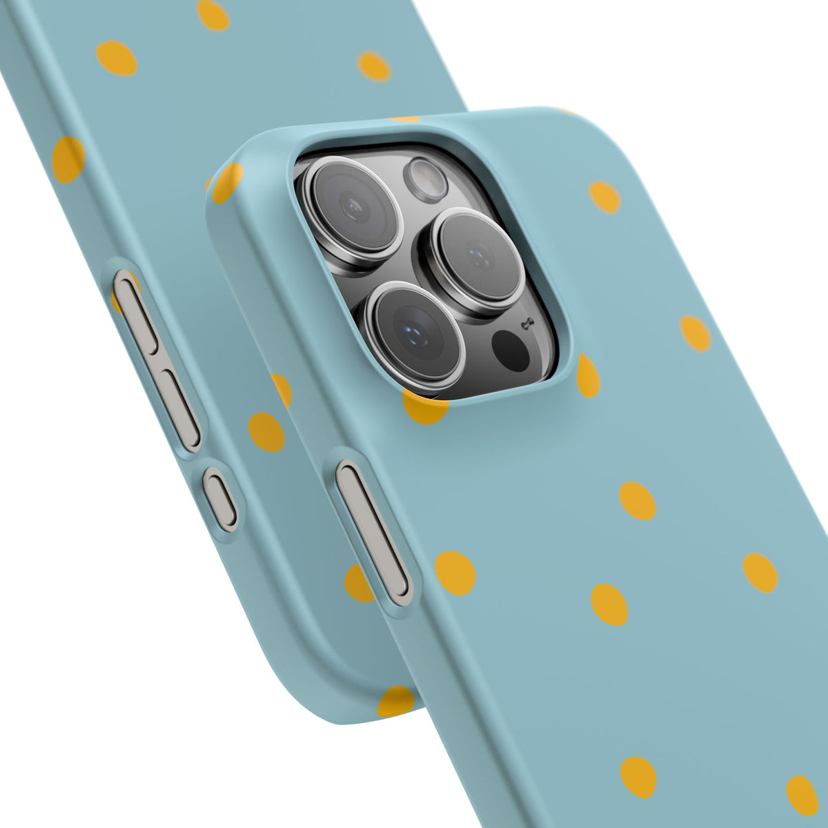 Blue & Yellow Polka Dot Snap Phone Case