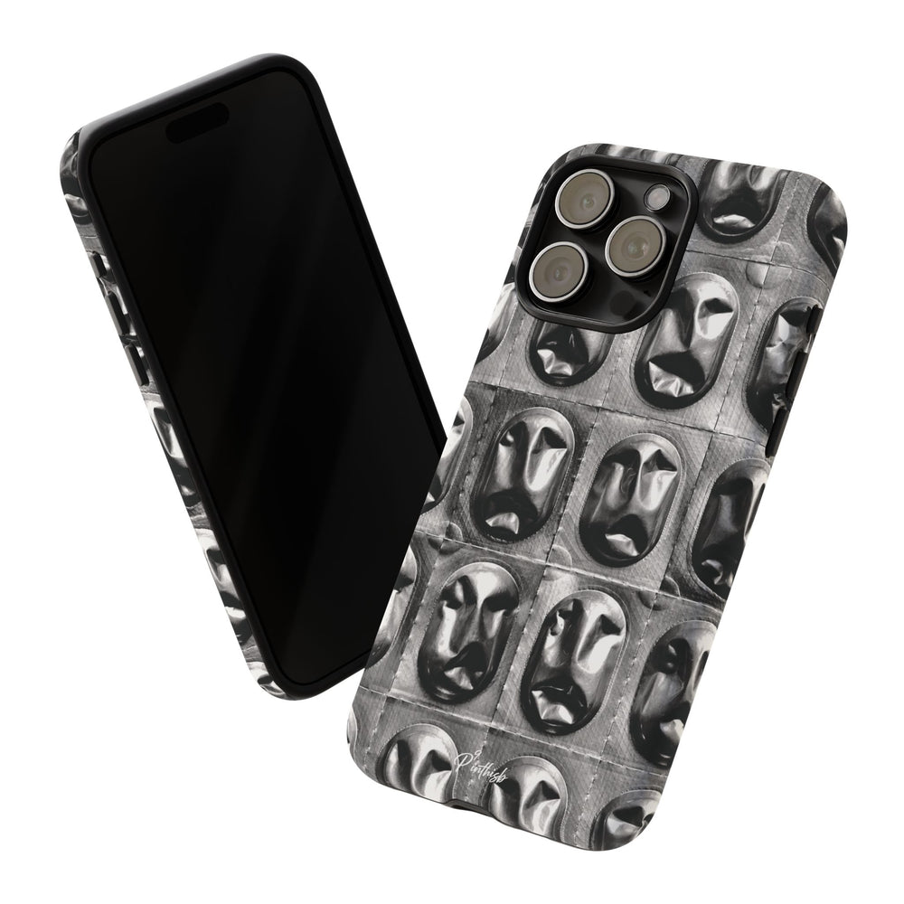 Metallic Mask Grid Tough Case