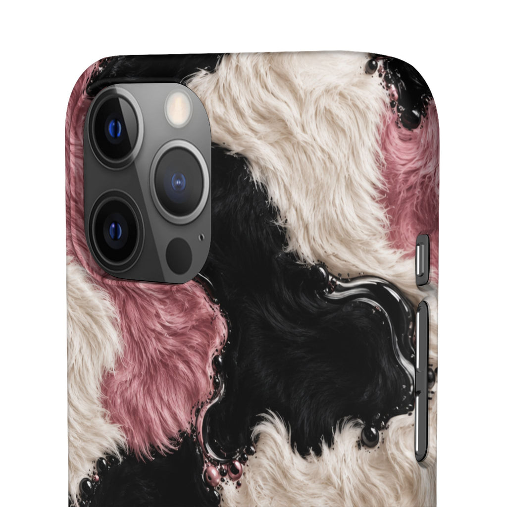 Cow Print Swirl Snap Case