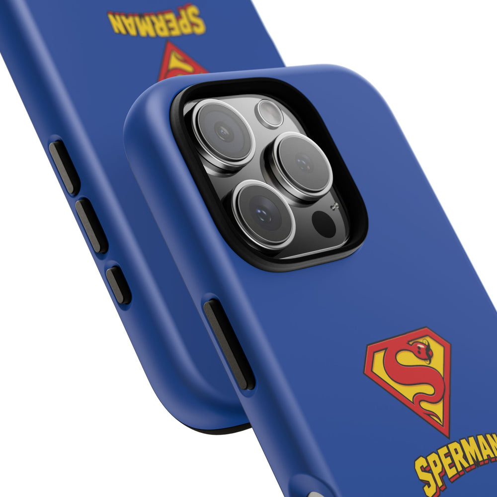 "SPERMAN" Parody Logo Tough Phone Case