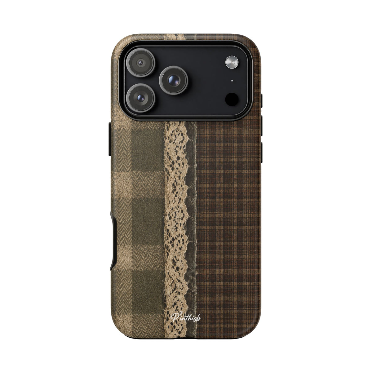 Plaid Lace Tough Phone Case