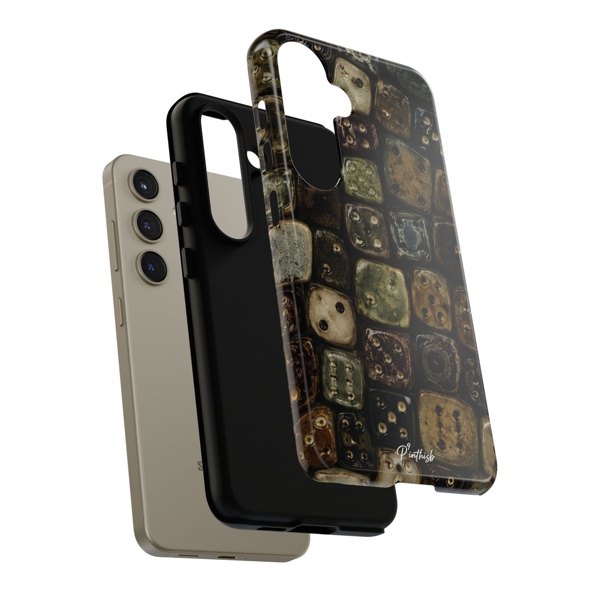 Vintage Dice Tile Phone Case