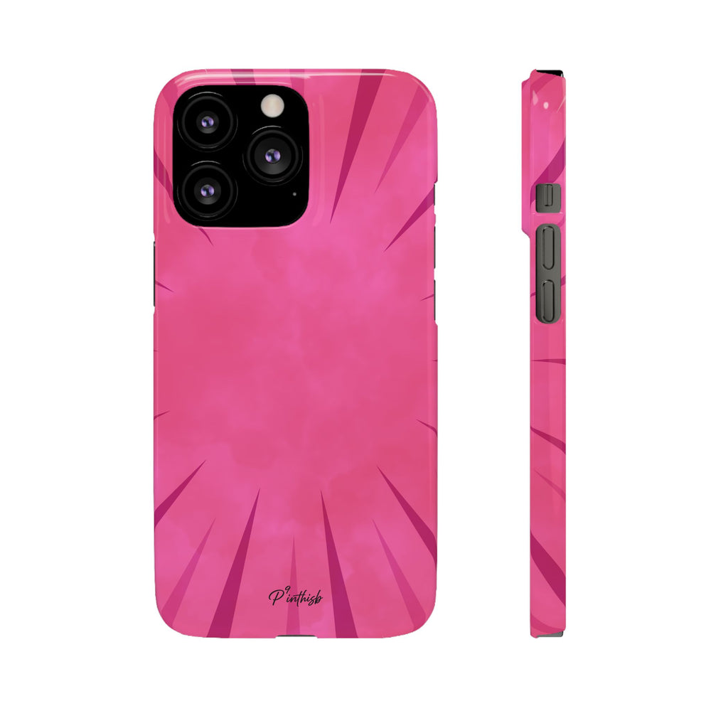 Pink Burst Snap Phone Case
