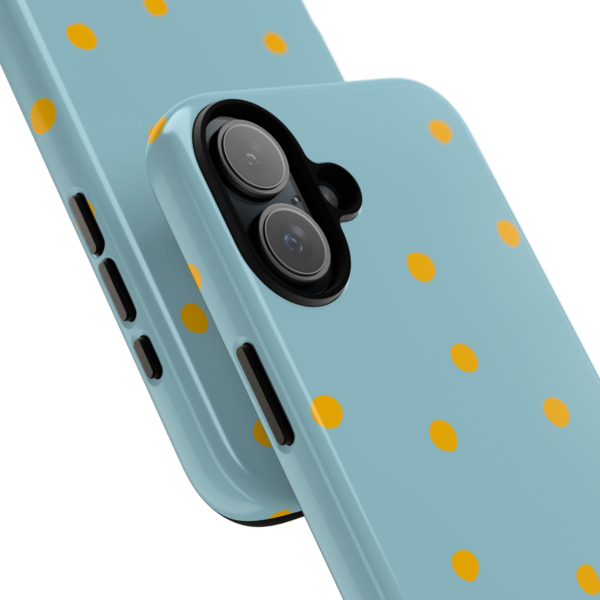 Blue & Yellow Polka Dot Tough Phone Case