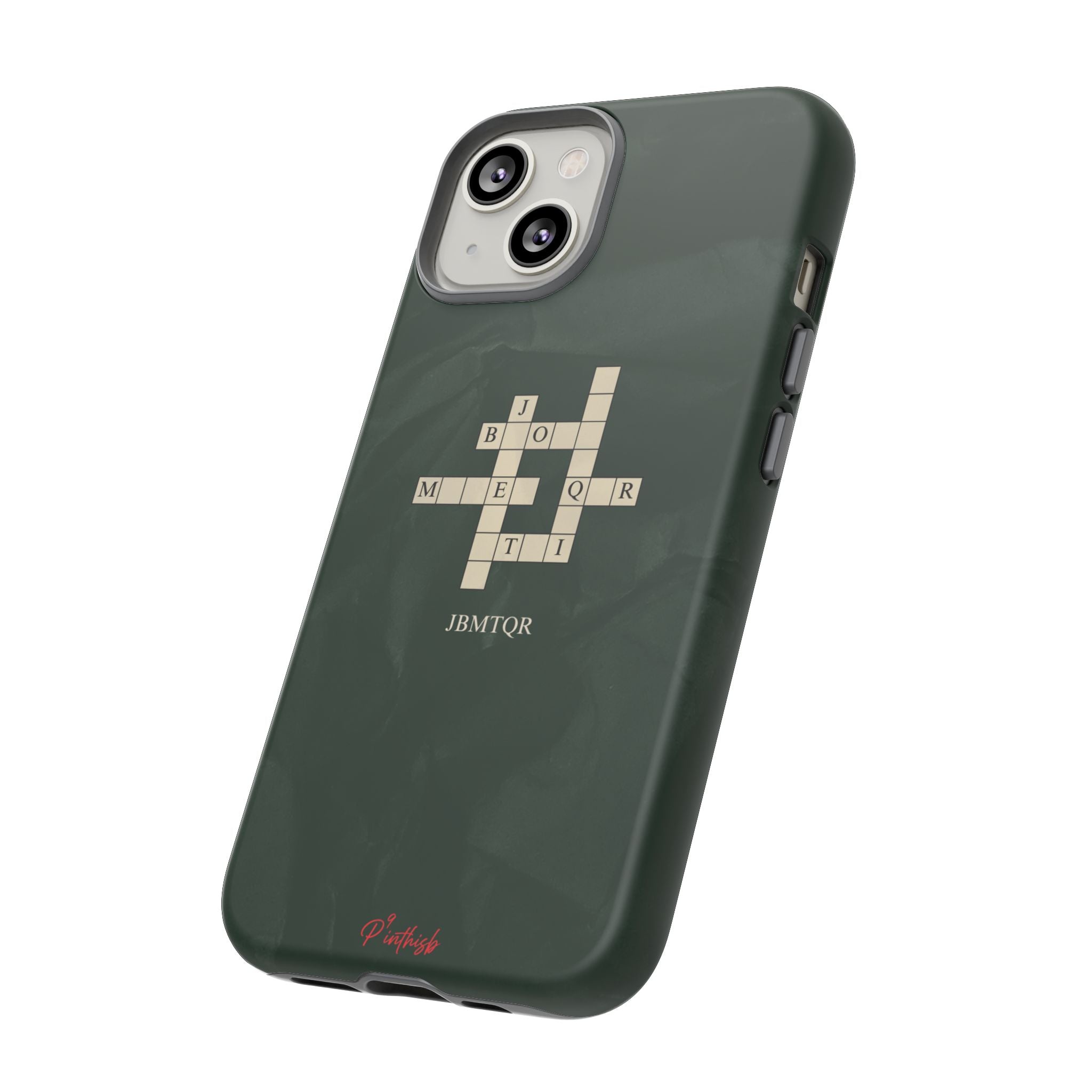 "JBMTQR crossword" Tough Phone Case