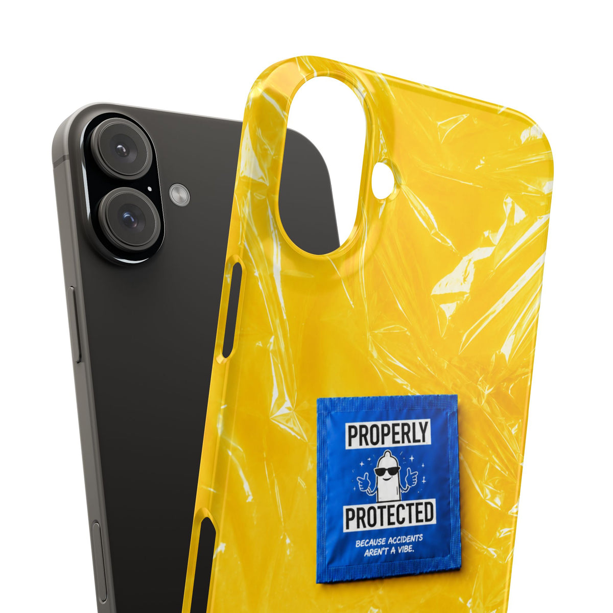 "Properly Protected" Graphic Snap Phone Case