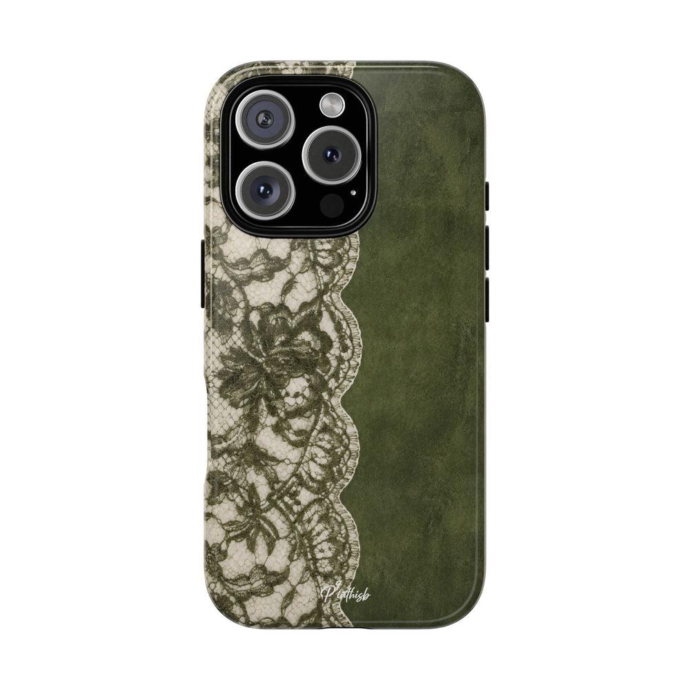 Olive Lace Tough Case