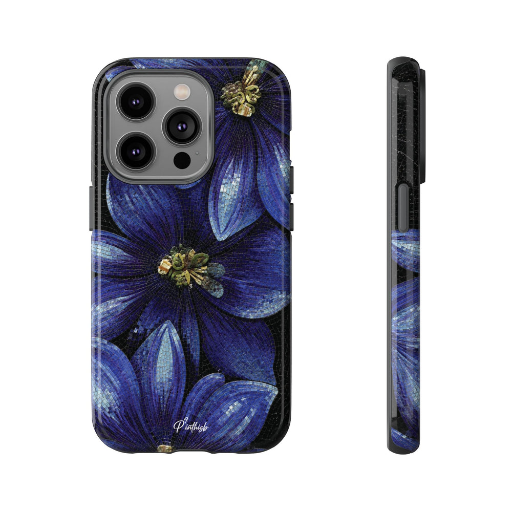 Blue Floral Tough Case