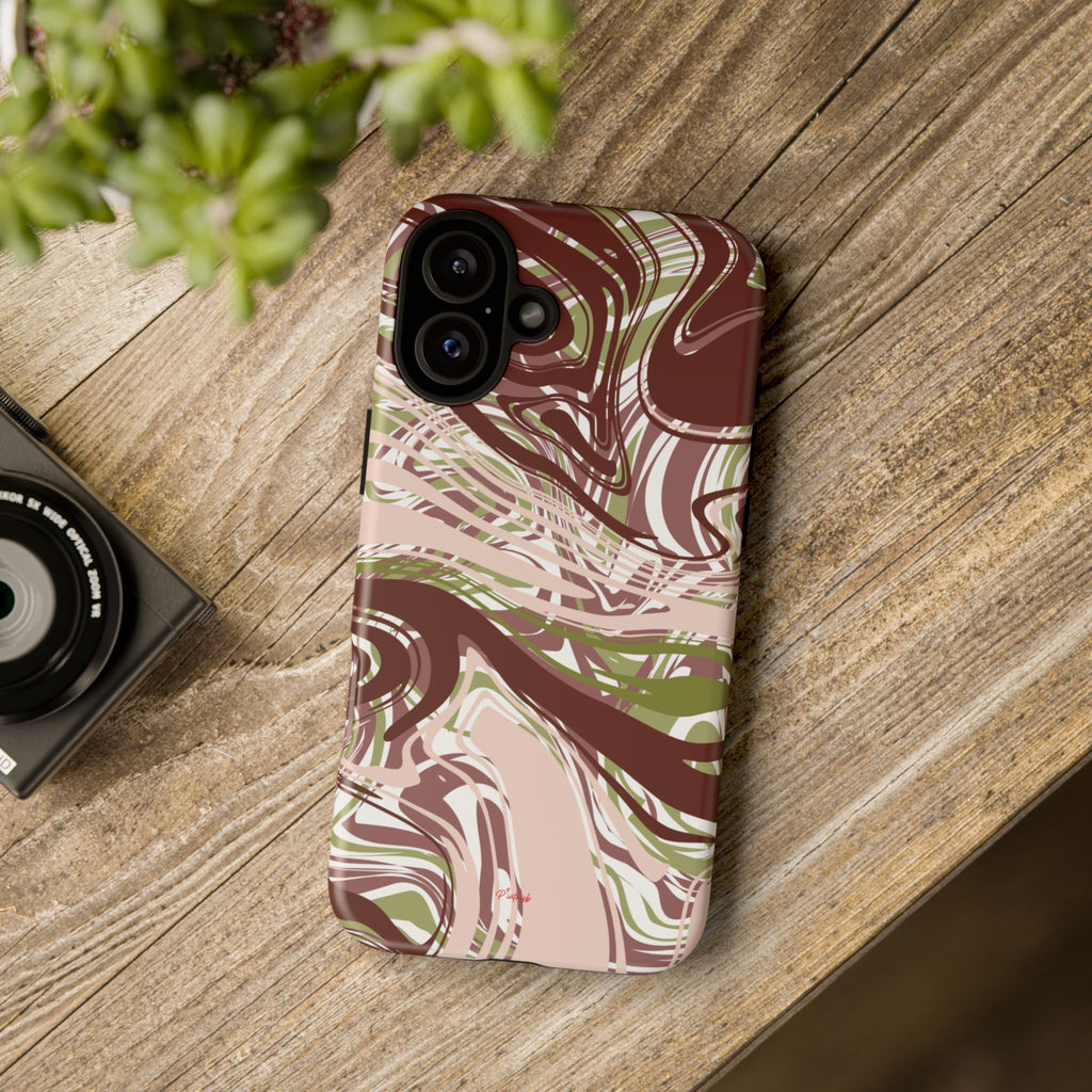 Abstract Marbled Tough Phone Case