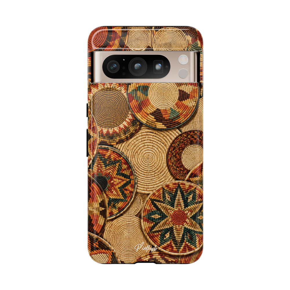 Bohemian Woven Basket Pattern Tough Case