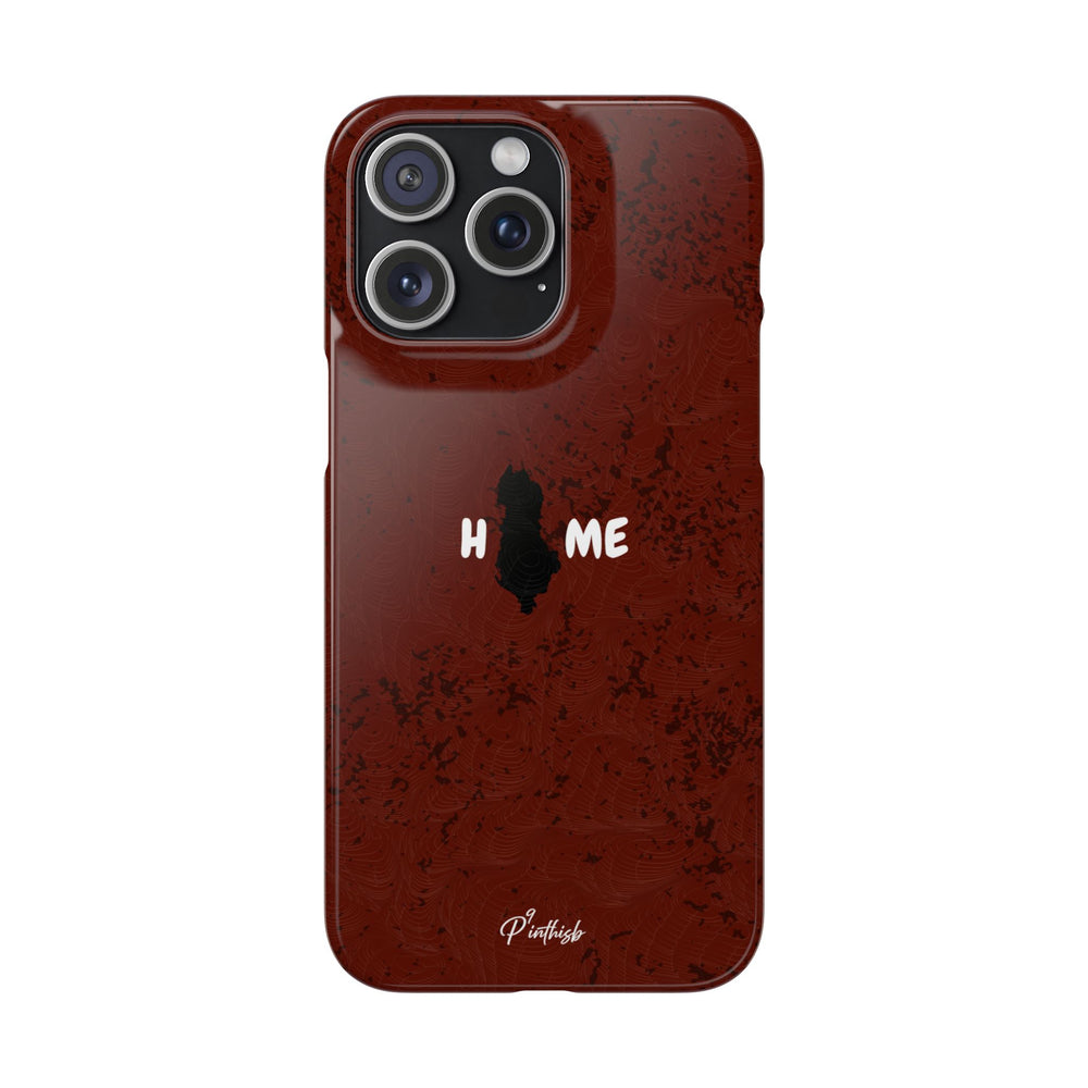 "HOME" Albania Snap Case