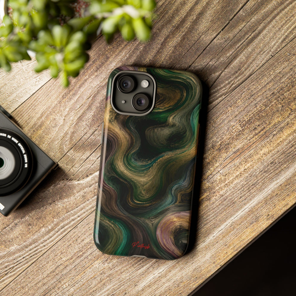 Marbled Forest Tough Phone Case