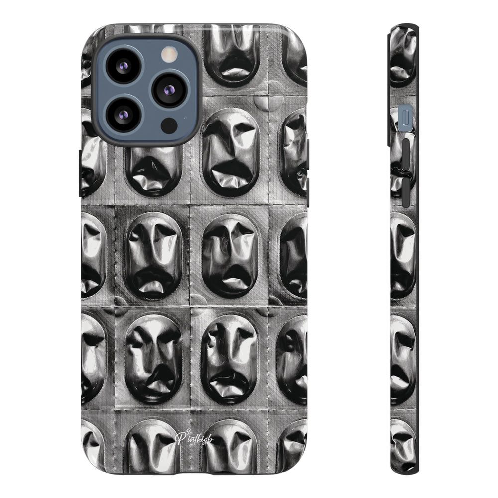 Metallic Mask Grid Tough Case