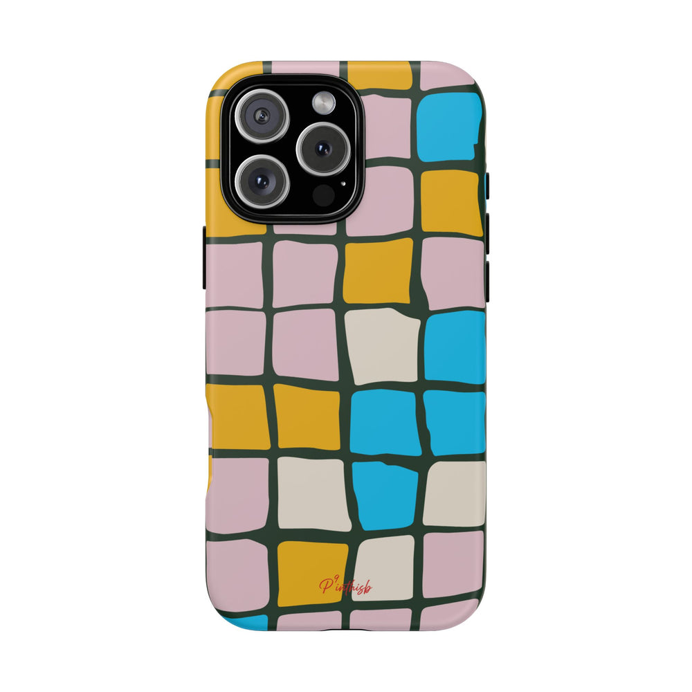 Color Grid Tough Phone Case