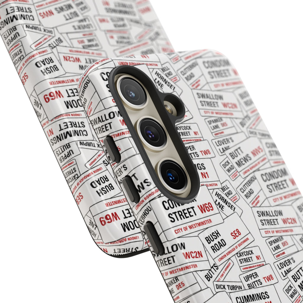 Cheeky London Street Signs Phone Case