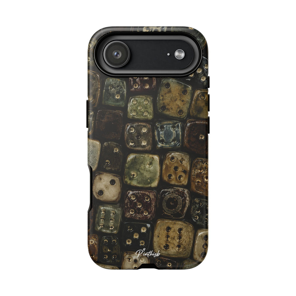 Vintage Dice Tile Phone Case