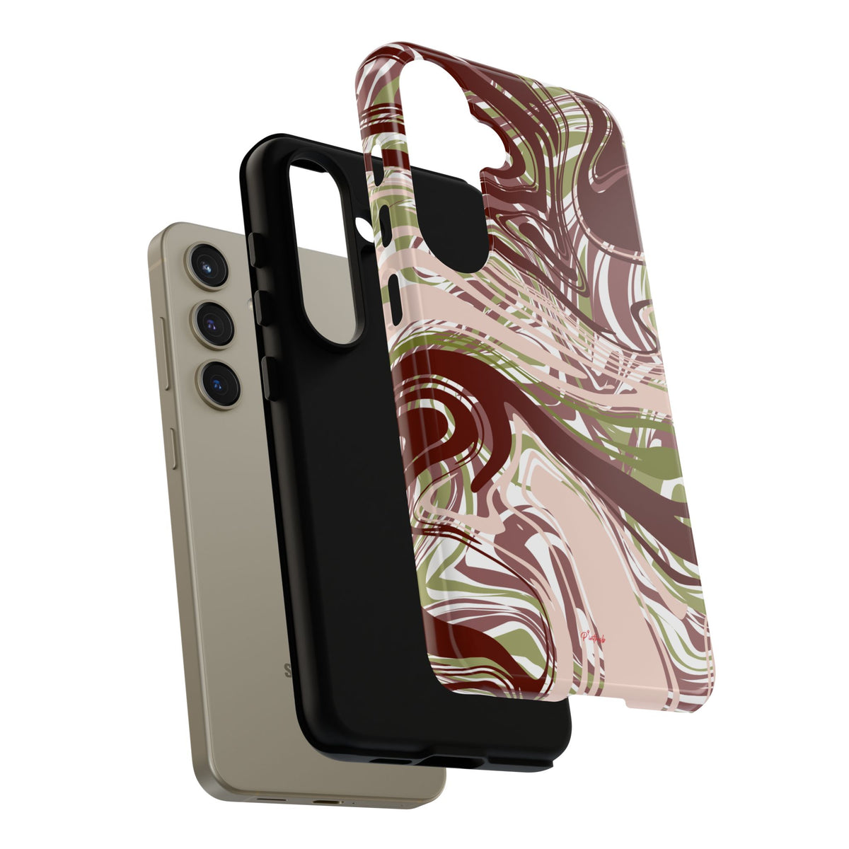 Abstract Marbled Tough Phone Case