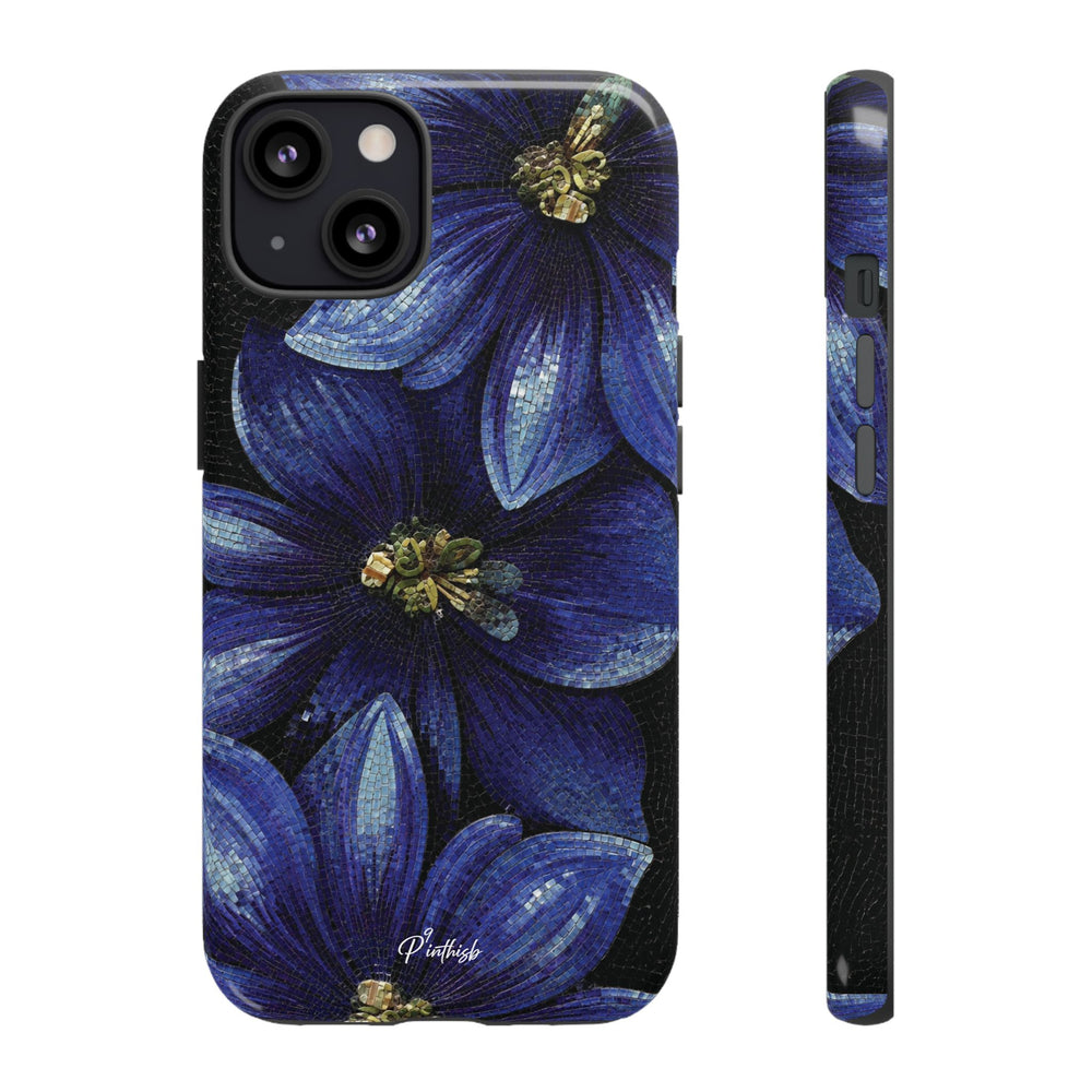 Blue Floral Tough Case