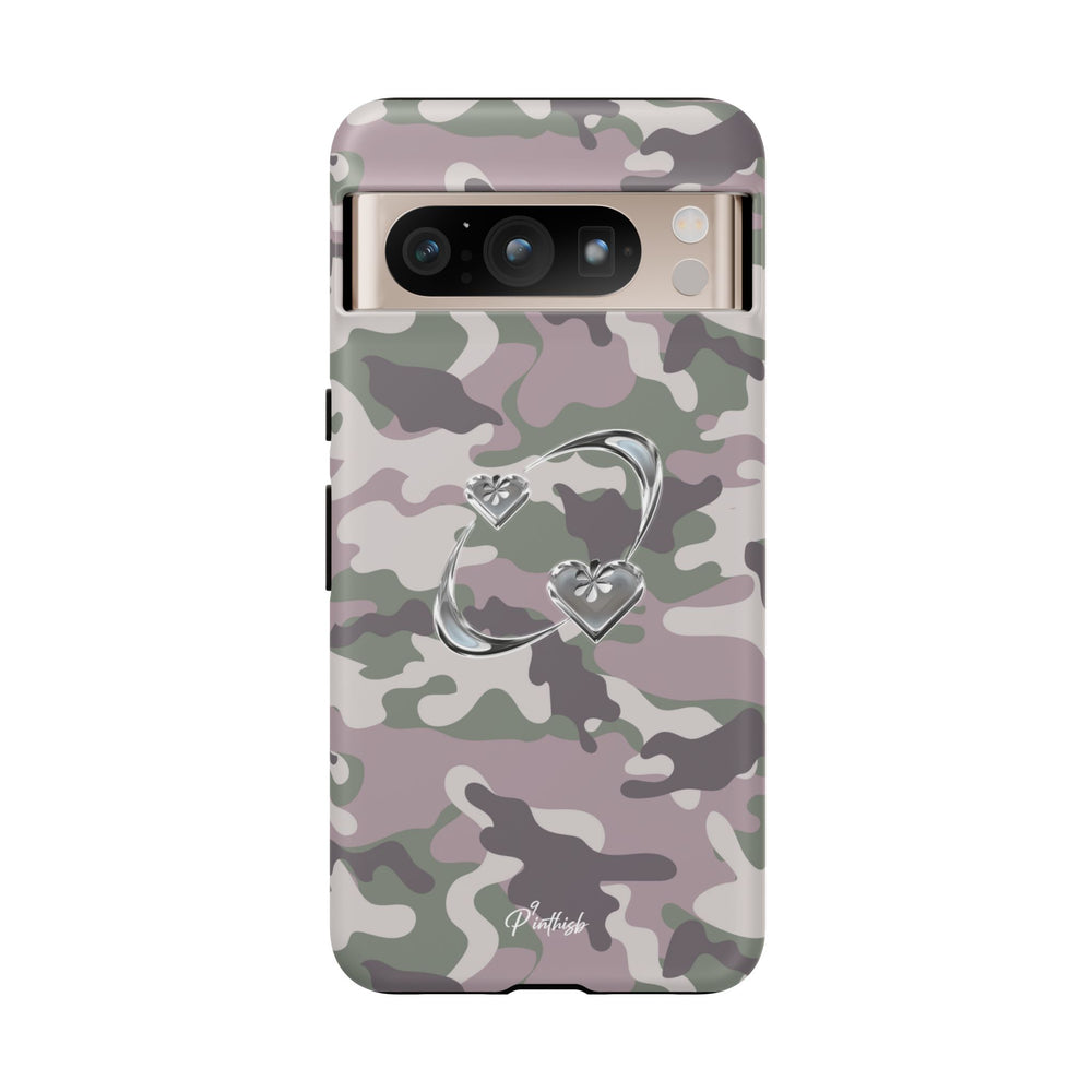 Camouflage Heart Tough Phone Case