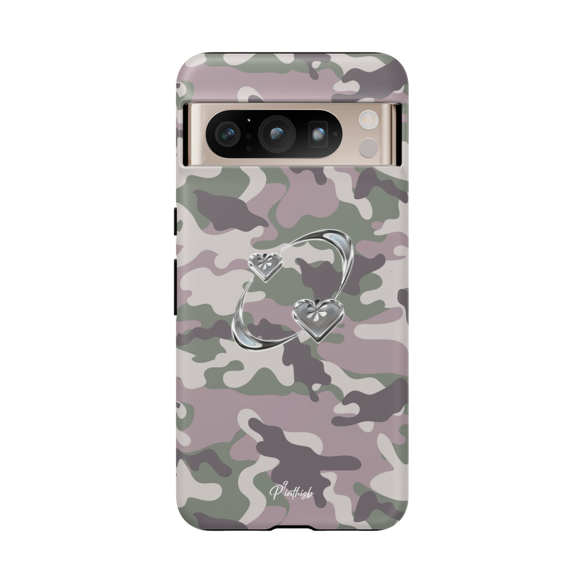 Camouflage Heart Tough Phone Case