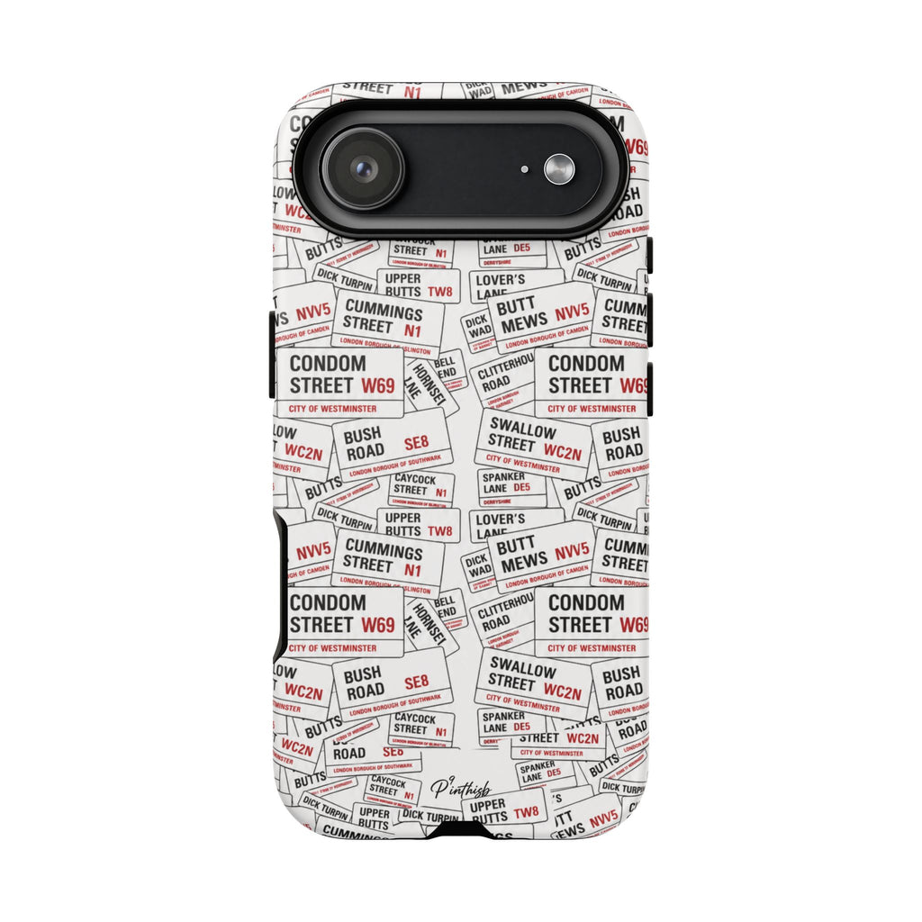 Cheeky London Street Signs Phone Case