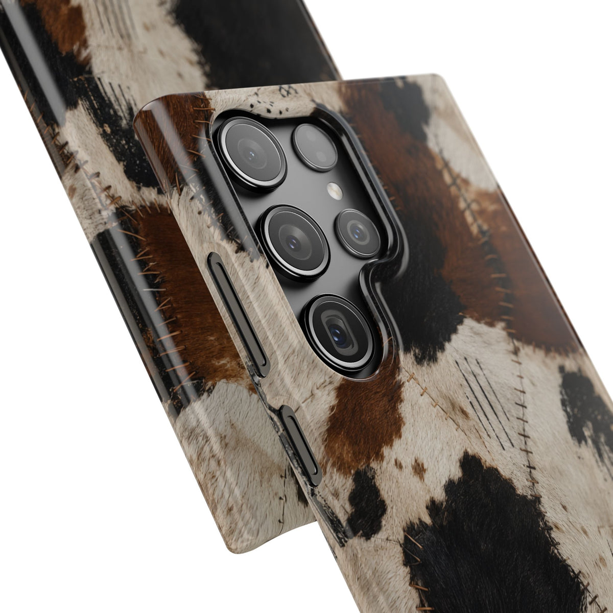 Brown & Black Animal Print Snap Case