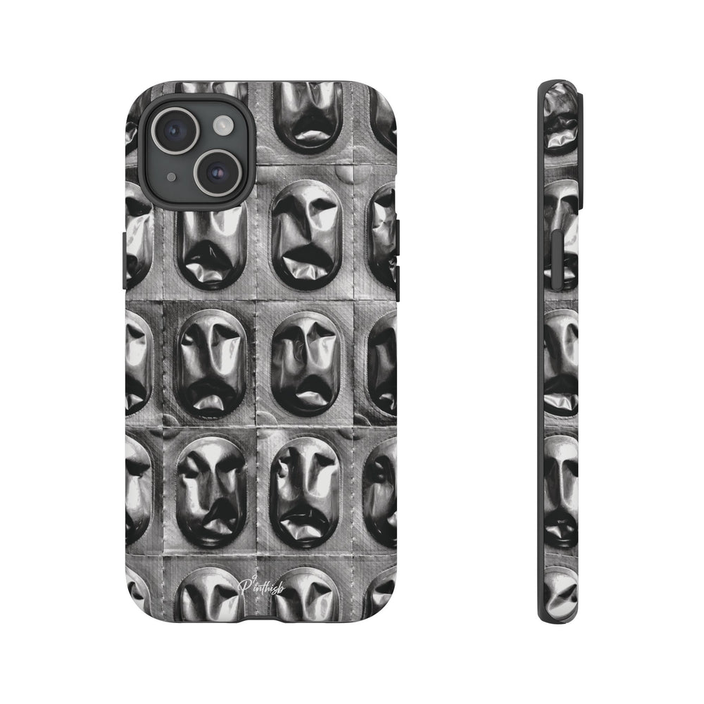 Metallic Mask Grid Tough Case