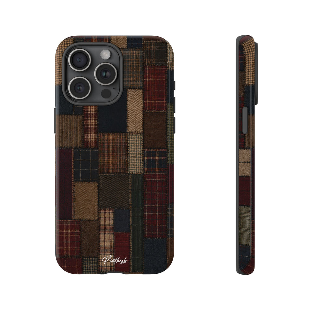 Plaid Patchwork Tough Phone Case