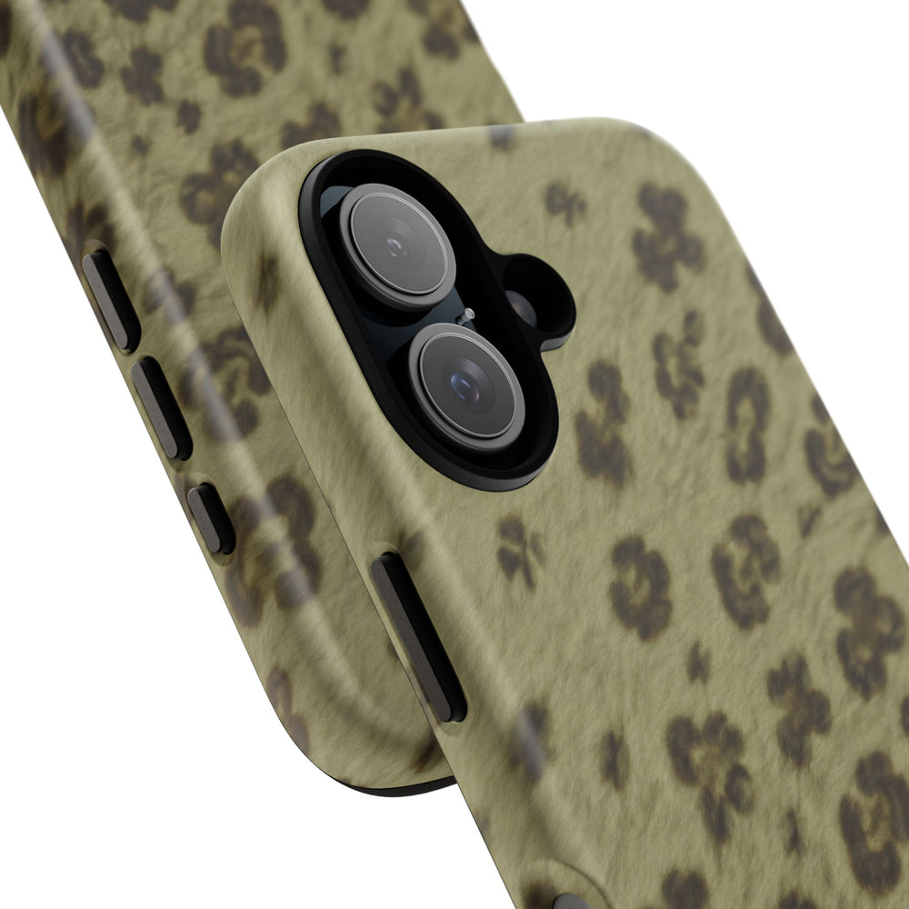 Olive Leopard Print Tough Case