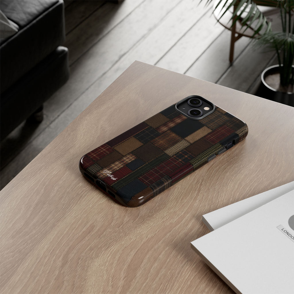 Plaid Patchwork Tough Phone Case