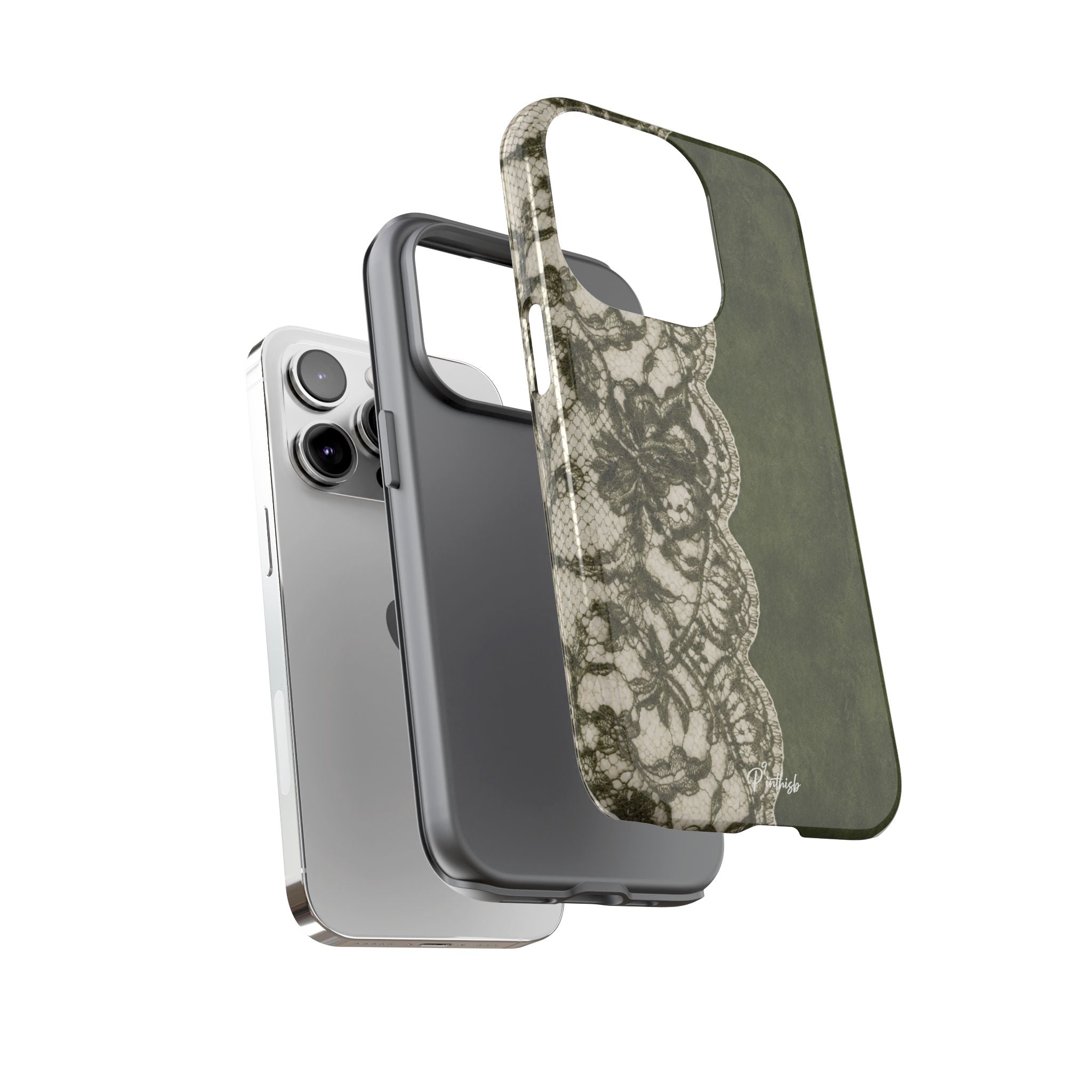 Olive Lace Tough Case