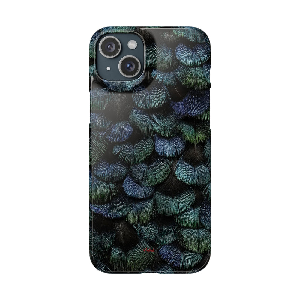 Iridescent Feather Snap Case