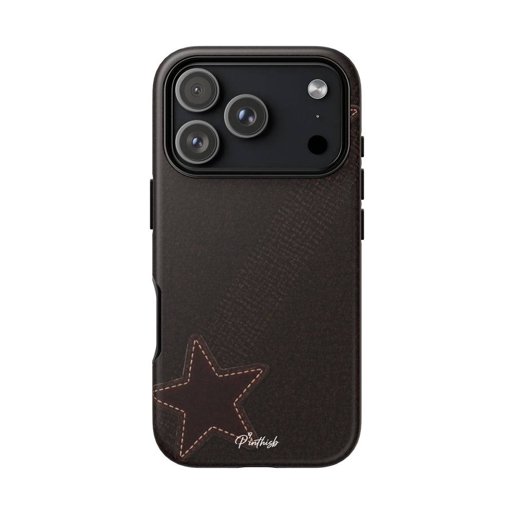 Rustic Stitched Star Phone Case