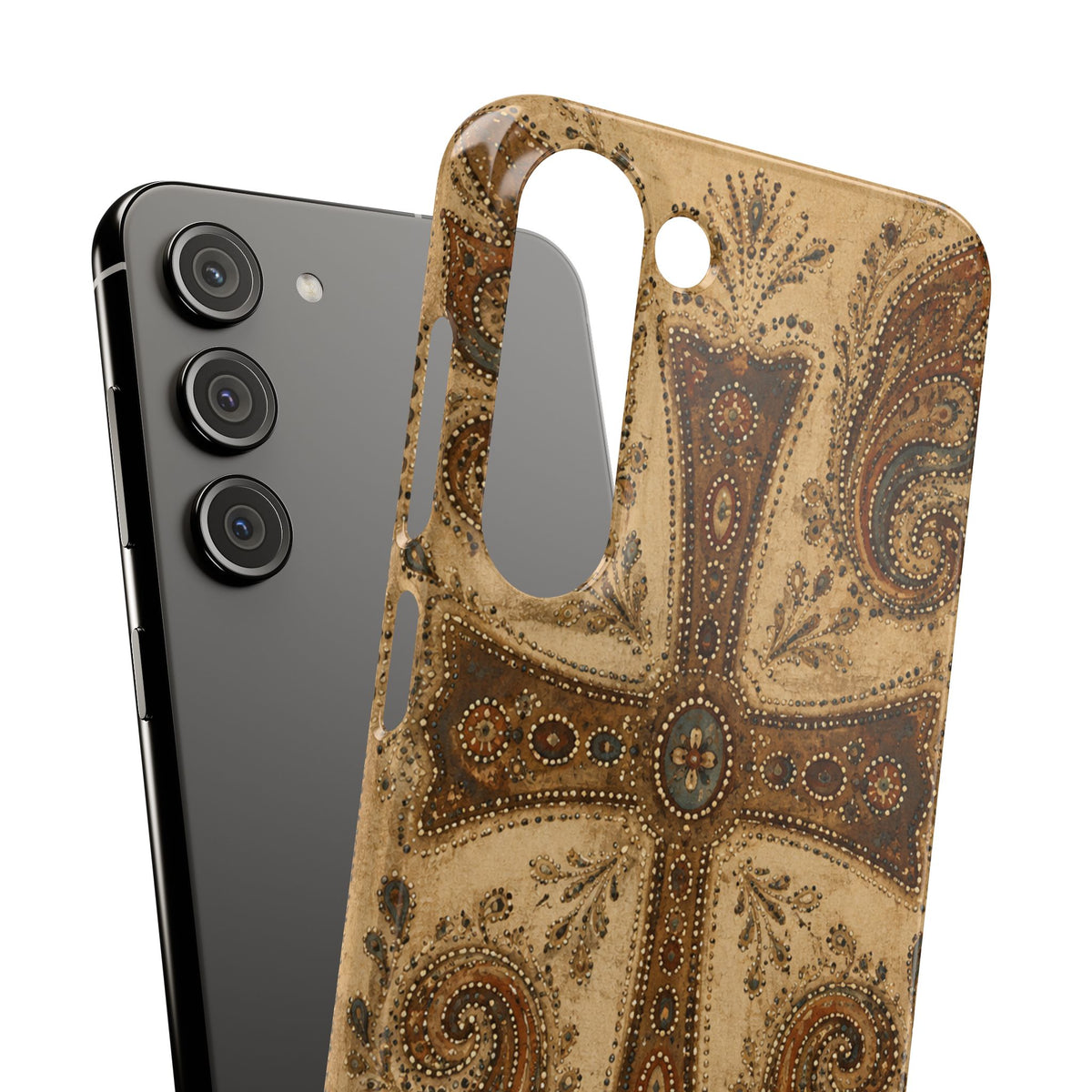 Cross Paisley Snap Case
