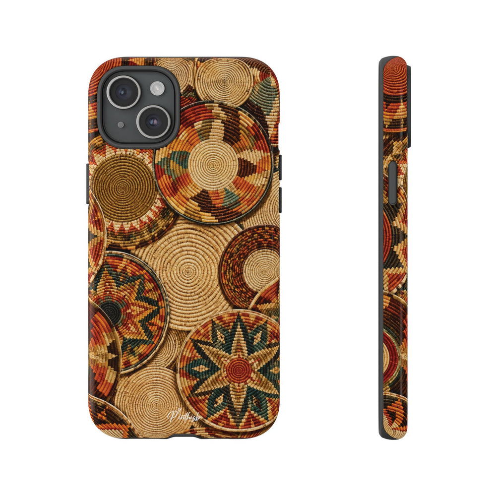 Bohemian Woven Basket Pattern Tough Case