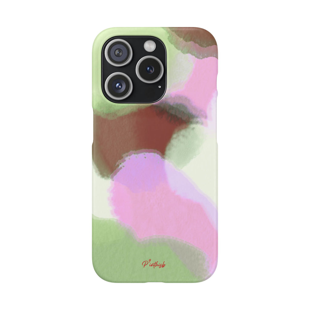 Abstract Pastel Camouflage Snap Phone Case