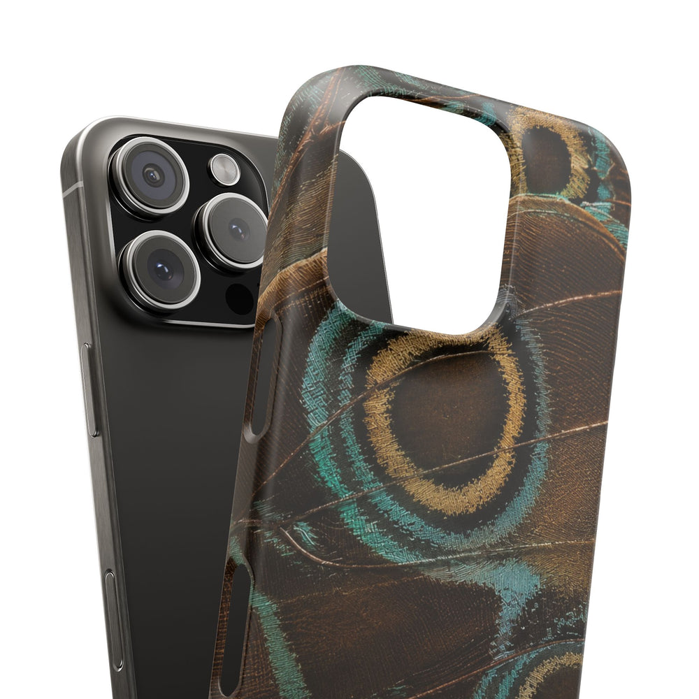 Peacock Feather Pattern Snap Case