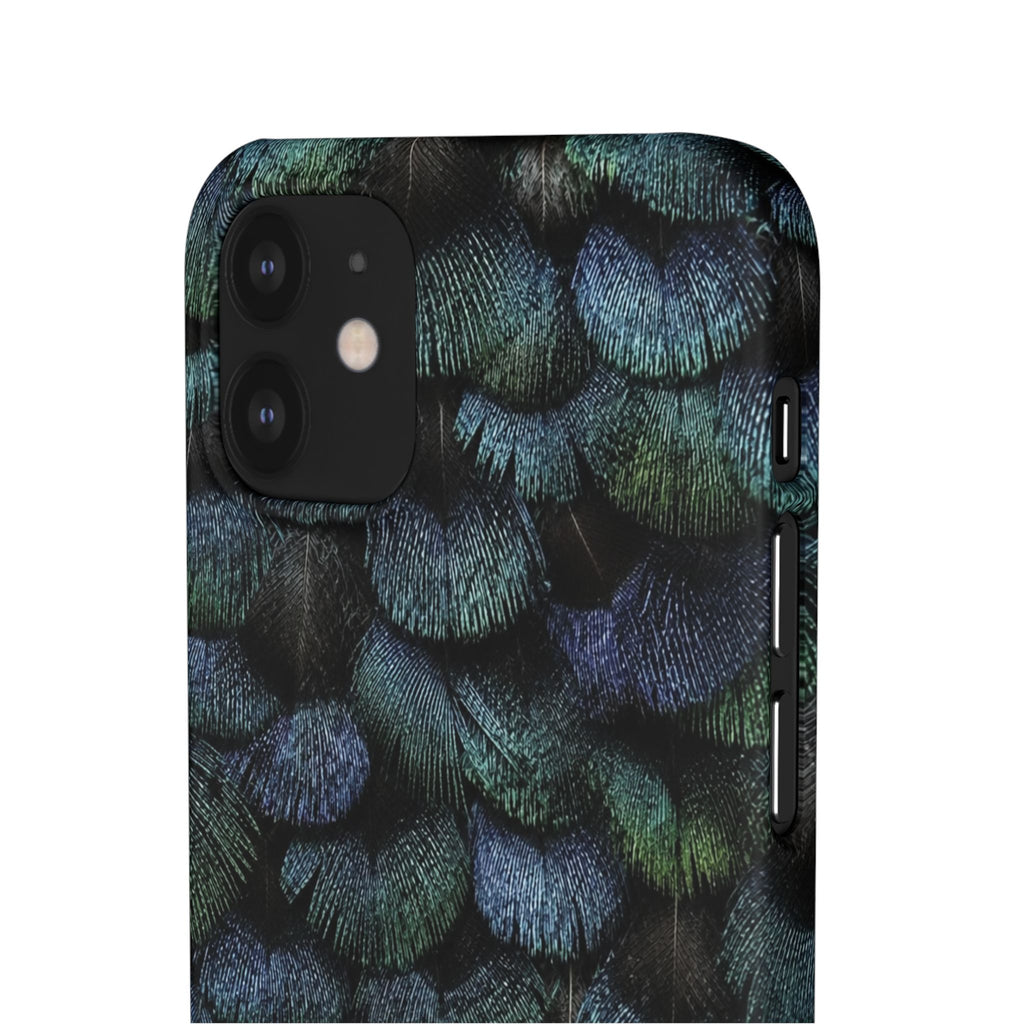 Iridescent Feather Snap Case