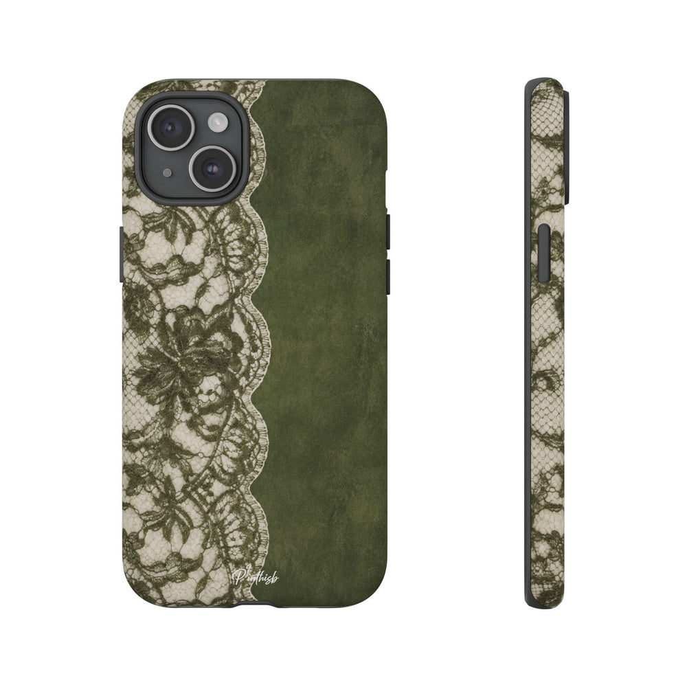Olive Lace Tough Case