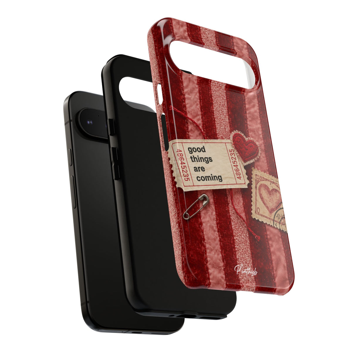 “Good Things Are Coming” Red Phone Case